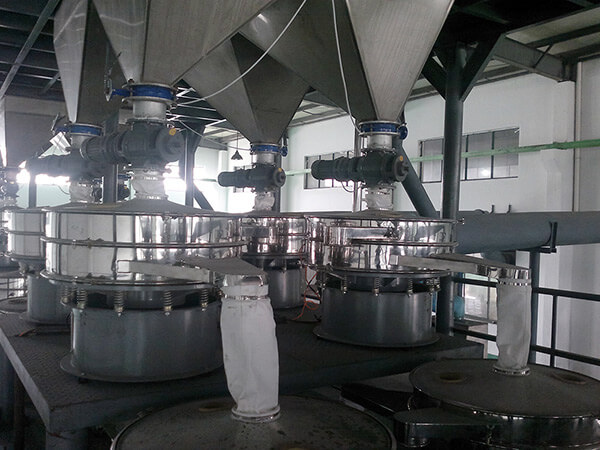 面粉稱(chēng)重篩分生產(chǎn)線